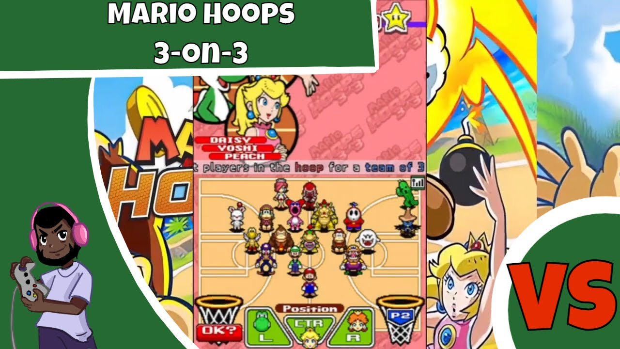 Lost Video - Mario Hoops 3 on 3 2 Players | Luigi The Ball Hog