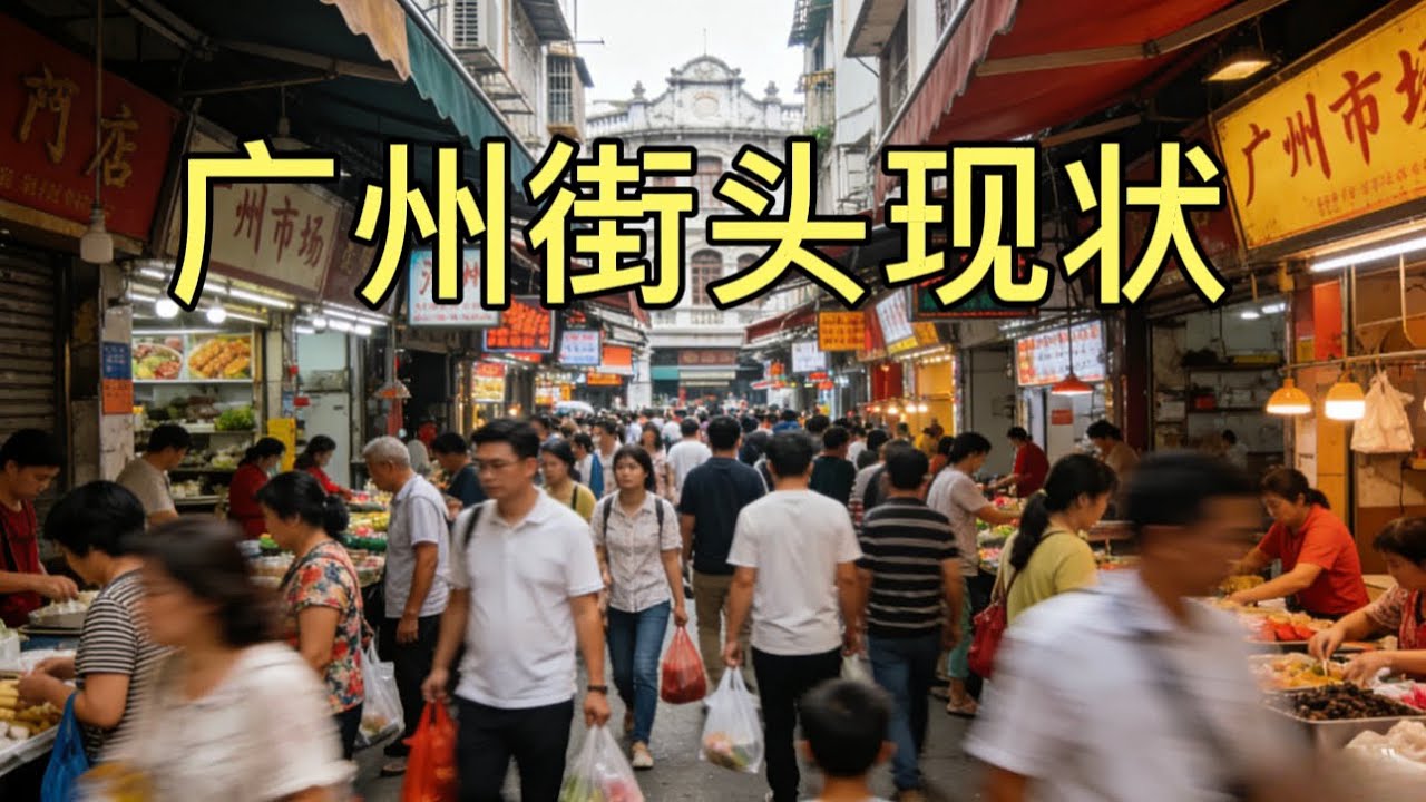 广州街头现状，拍摄于2026年3月29号下午2点许，大家都来看看吧