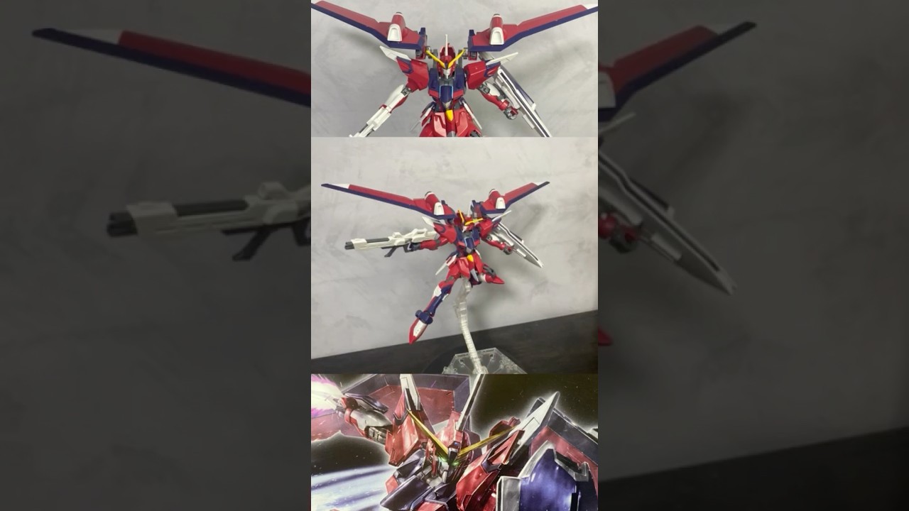 HGイモータルジャスティスガンダムを少しカスタマイズしてレビュー