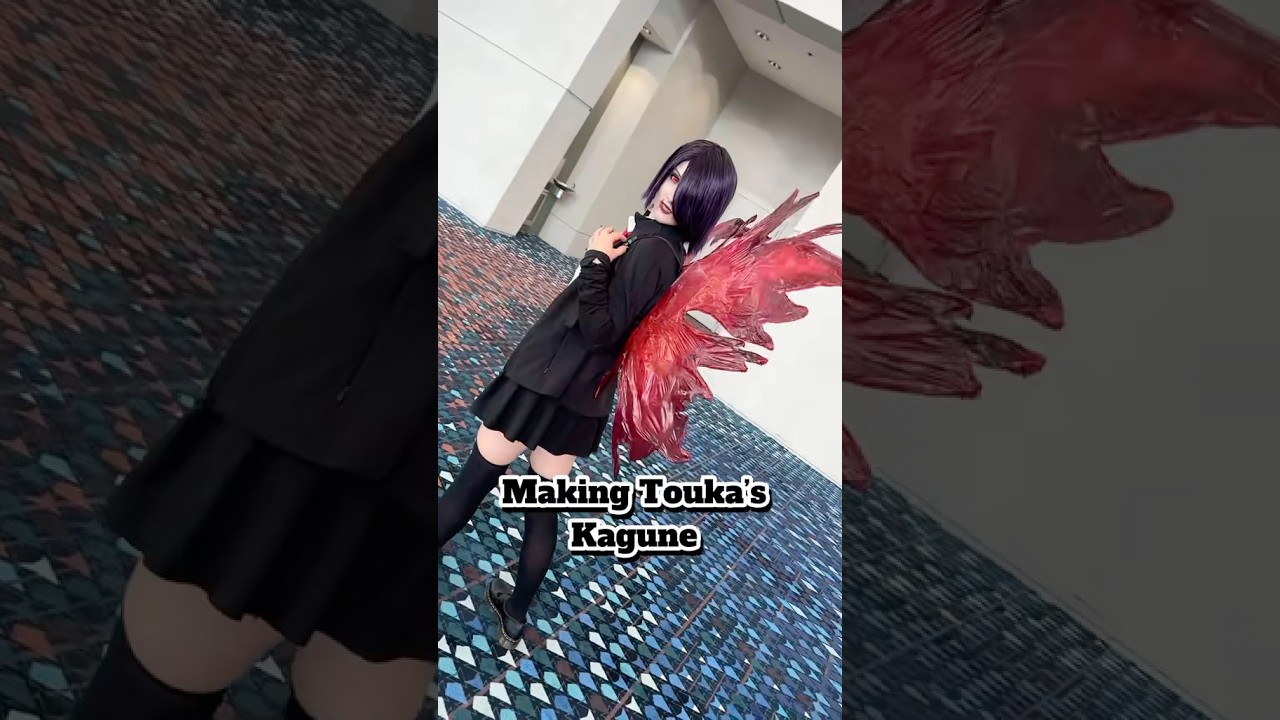 Tokyo Ghoul Touka Kagune Cosplay Tutorial #tokyoghoul #toukakirishima #cosplay #cosplaytutorial