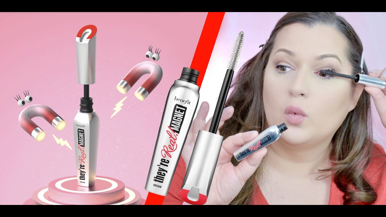 makeup test: Benefit Cosmetics They're Real Magnet Extreme Lengthening Mascara review