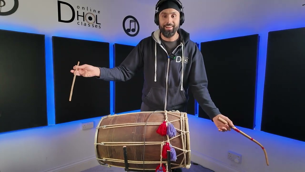 Advanced Dhol lesson with Indy Notta