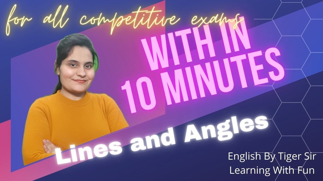 LINES AND ANGLES  | ADVANCE MATHS | BASIC TO ADVANCE | QUANTITATIVE APTITUDE WITH FAKHRA MA'AM| ETS