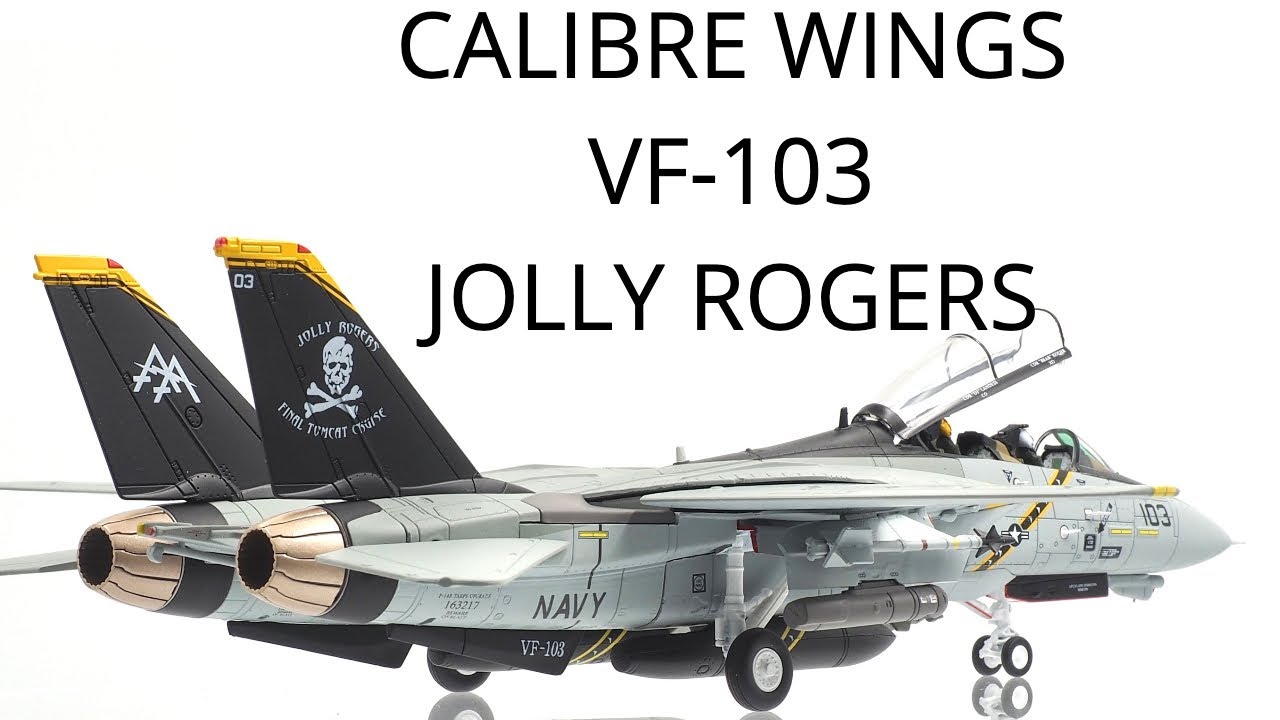 CALIBRE WINGS 1/72 F 14B Tomcat VF 103 Jolly Rogers Die-Cast Collectible Scale Model Aircraft