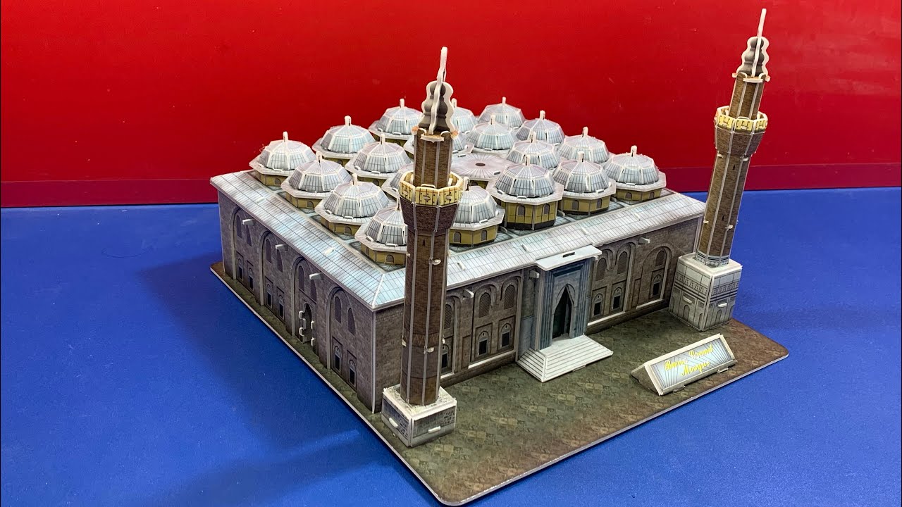 DIY Craft Instruction 3D Puzzle BURSA GRAND MOSQUE