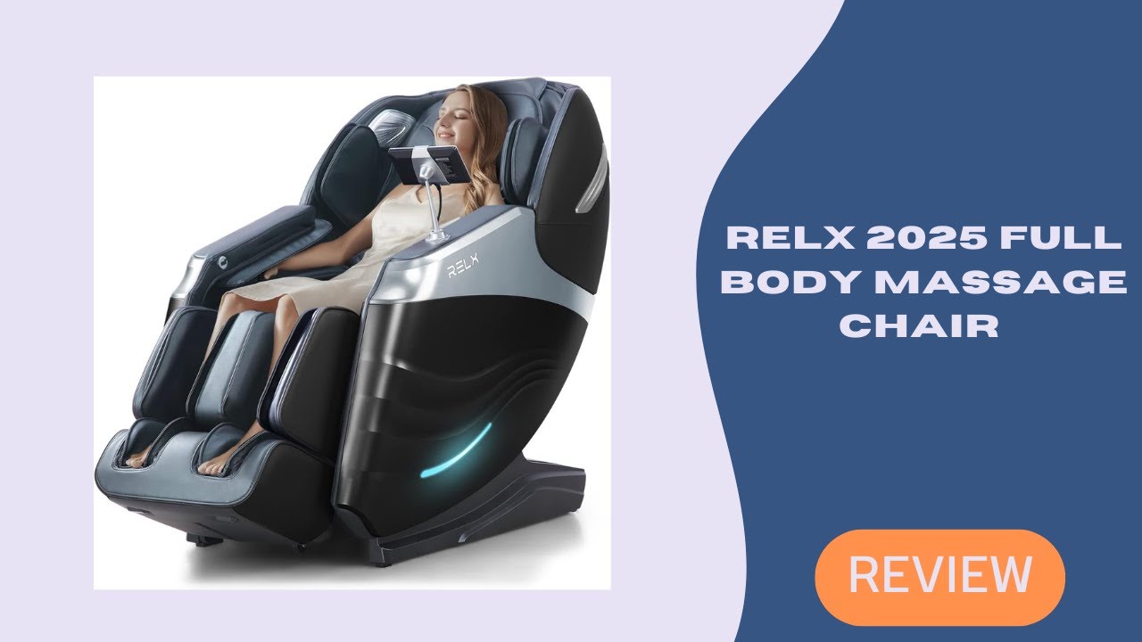 RELX 2025 Full Body Massage Chair &ndash; Zero Gravity, SL-Track, 15 Modes