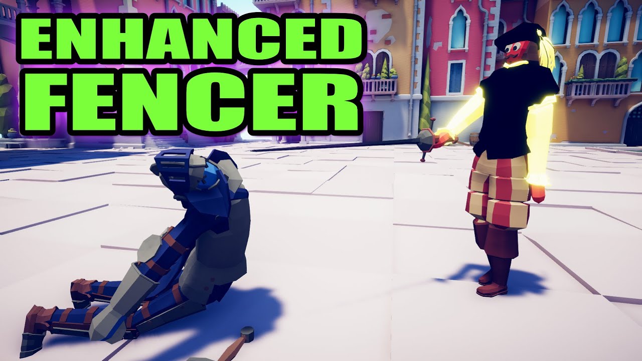 Enhanced Fencer vs Every Faction - TABS MODS GAMEPLAY