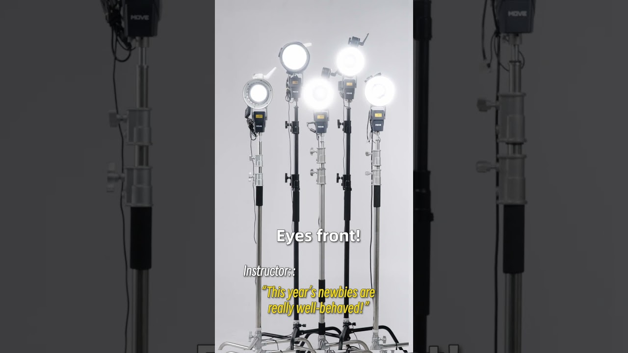 This year's newbie is very well-behaved! #FALCAM Move LightGo for your lights to behave as you like.
