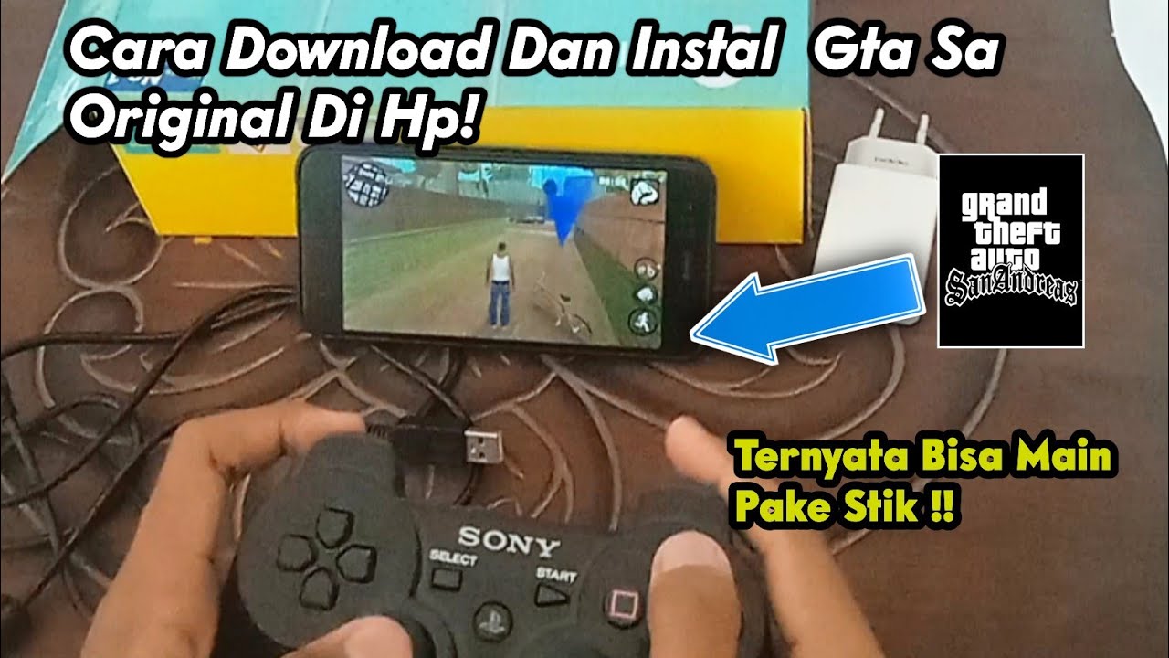 Cara Bermain Gta Sa Original Di Hp Menggunakan Pake Stik Ps3 Tanpa Kabel || Gta San Andreas