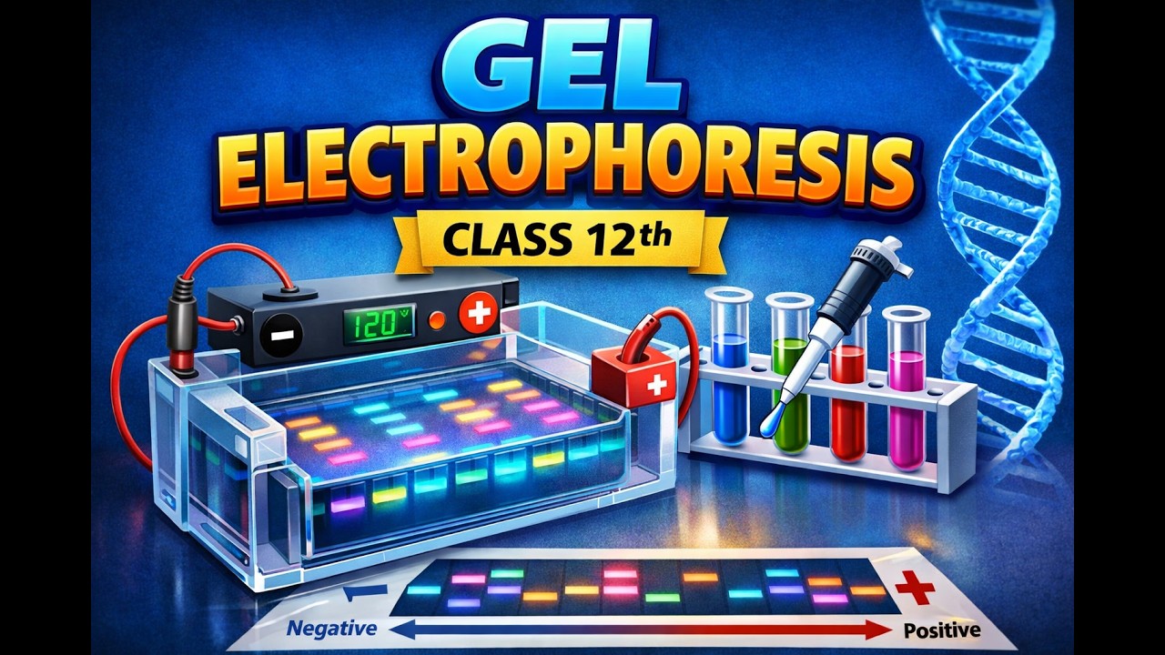 Gel Electrophoresis Class 12th /Must TO do topic of class 12th biology