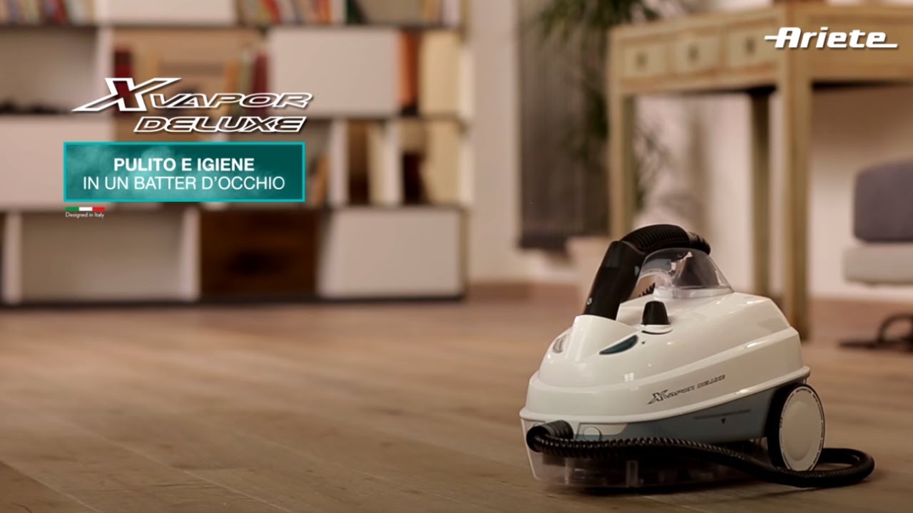 Xvapor Deluxe - Pulitore a Vapore a Traino con Accessori - Ariete 4146