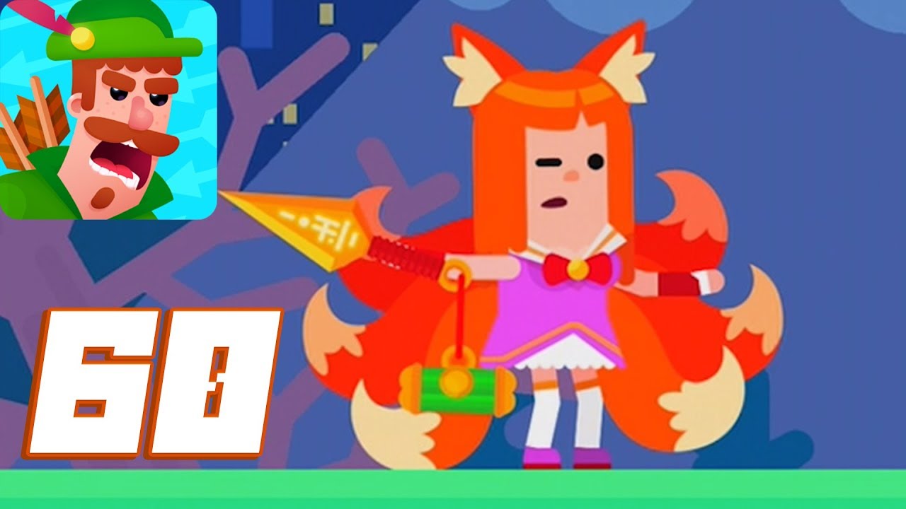 Bowmasters - Gameplay Walkthrough Part 60 - New Update Kitsune (iOS, Android)