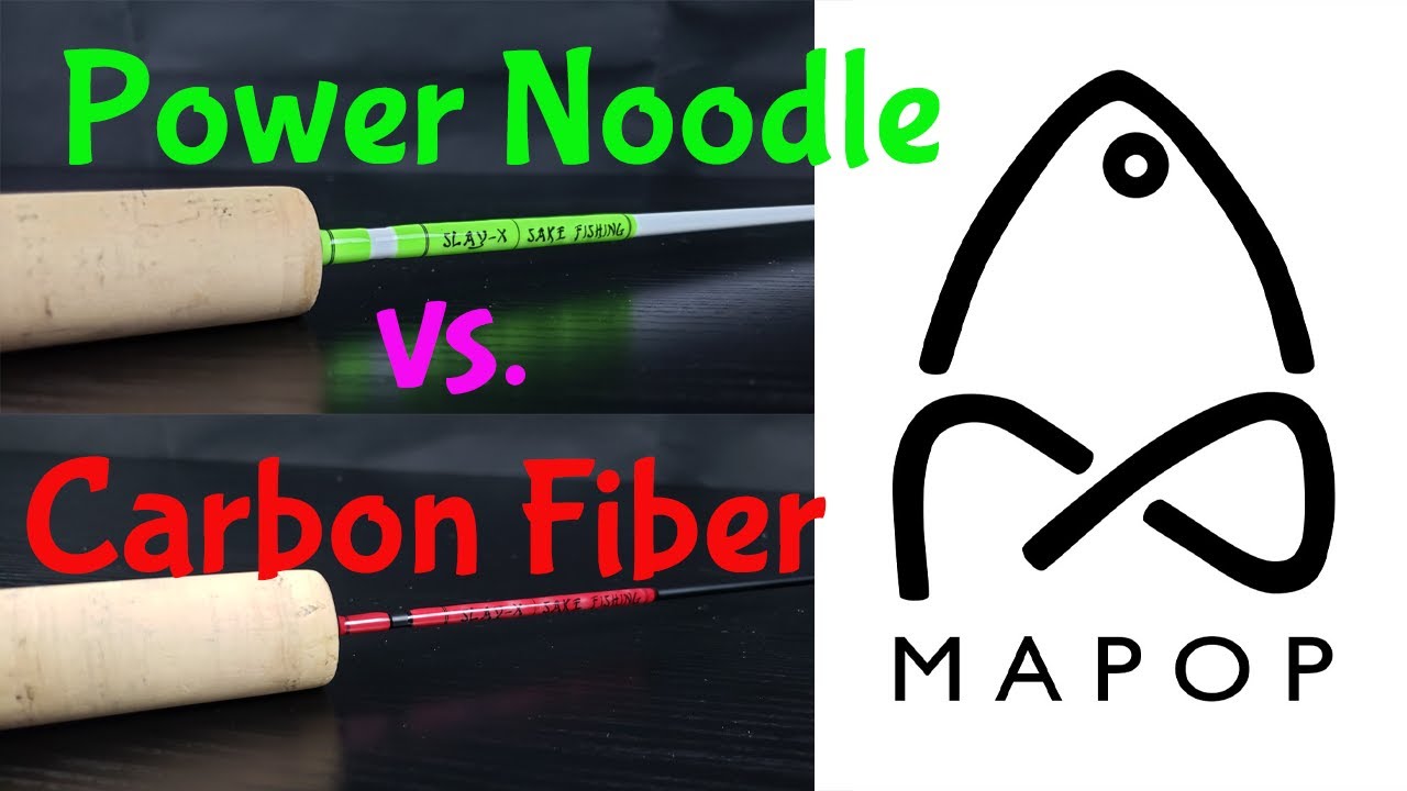 Custom Ice Fishing Rods - Power Noodle vs. Carbon Fiber Ice Rods - Slay-X Line