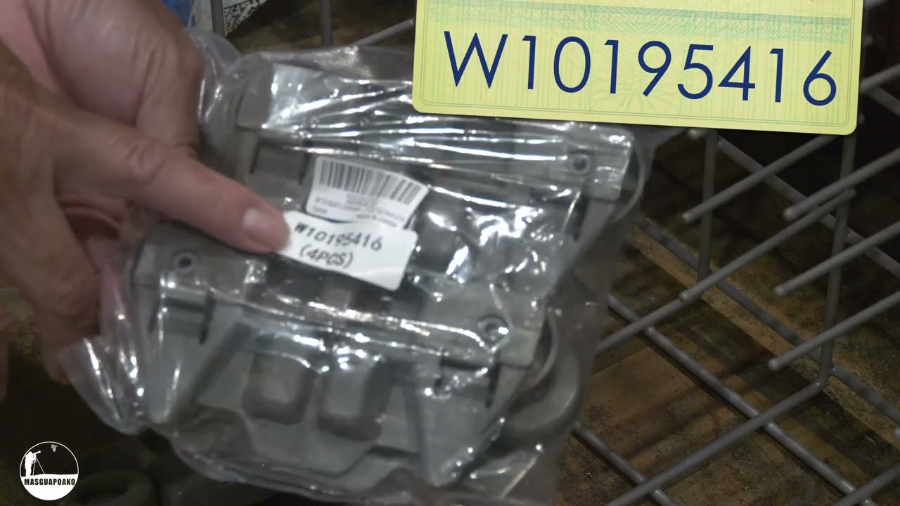 How to remove and replace the lower dish rack wheel assembly for Kenmore, Maytag, Kitchen Aid