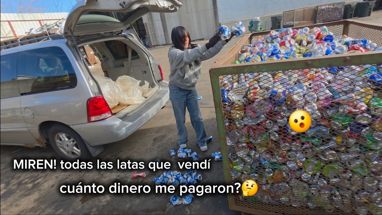 Vendi todas mis  latas, Cuanto dinero nos pagaron?🤔 