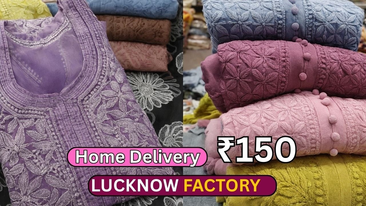 Pure Chikankari Kurti from Biggest Manufacturer of Lucknow with Worldwide Delivery