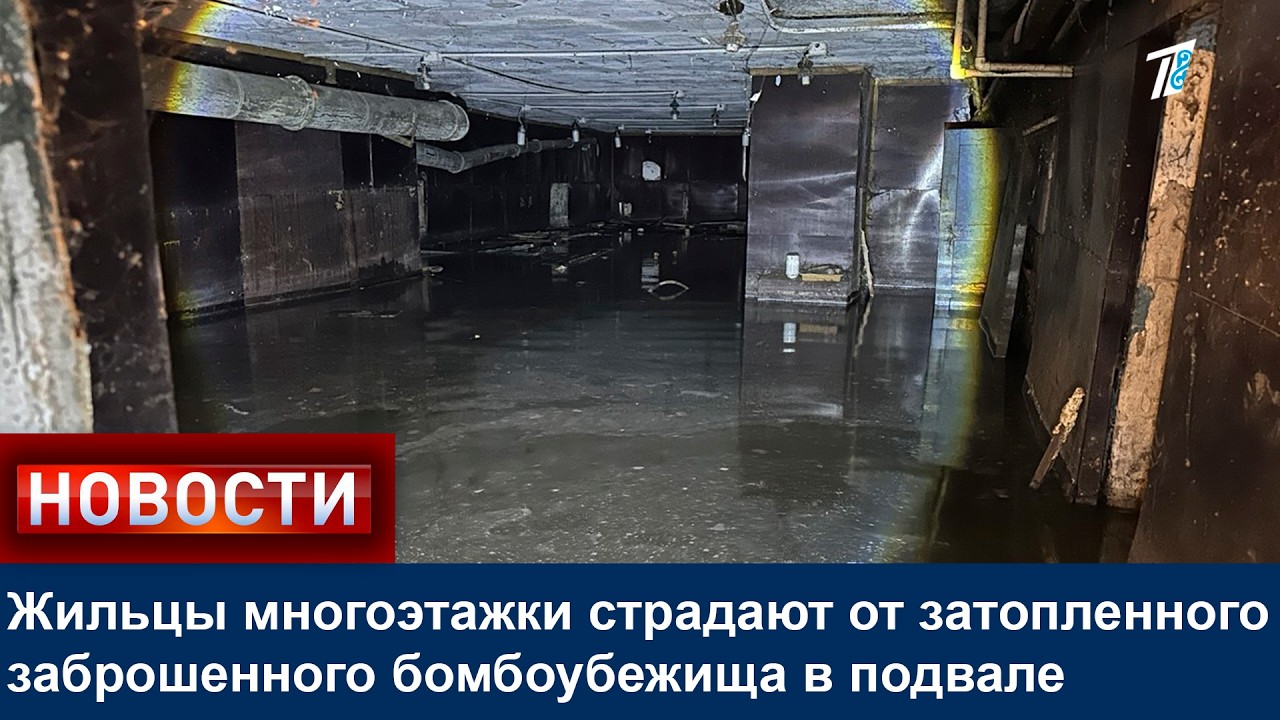Жильцы многоэтажки страдают от затопленного заброшенного бомбоубежища в подвале