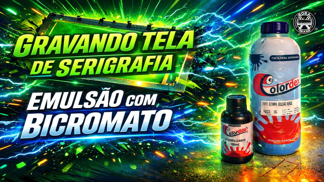 GRAVAÇÃO DE TELA PARA SERIGRAFIA - EMULSÃO COM BICROMATO