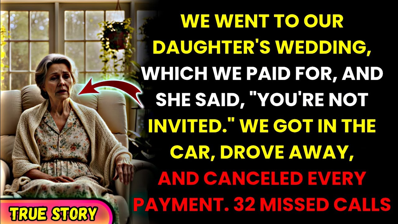 Our Daughter Told Us We Weren’t Invited to Her Wedding — What We Did Next Shocked Everyone