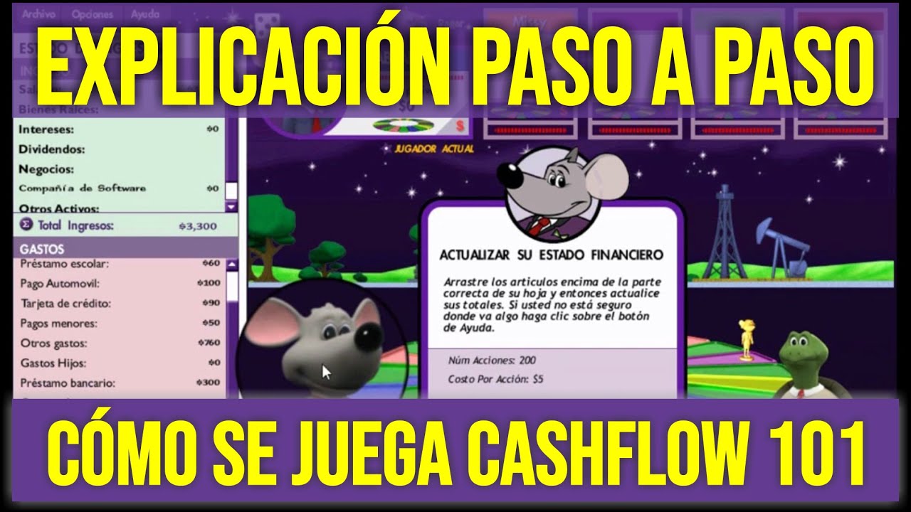 EXPLICACION PASO A PASO - COMO SE JUEGA CASHFLOW 101.