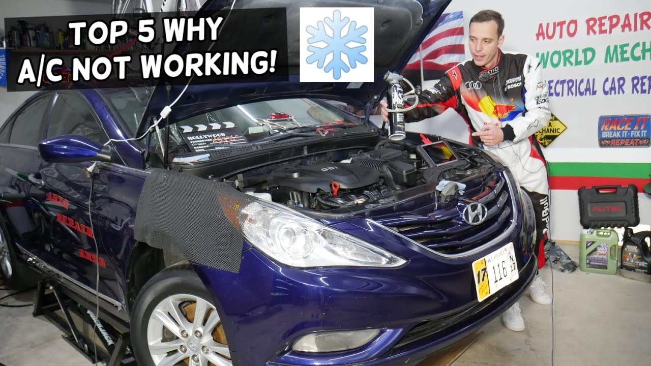 5 причин, по которым кондиционер не работает на Hyundai Sonata. Устранение неисправностей.