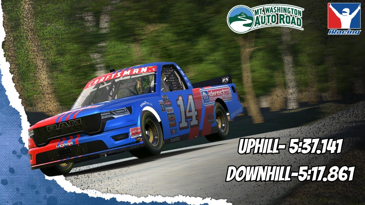 Mt Washington NASCAR Truck Ram Time Attack. Up and Downhill runs.