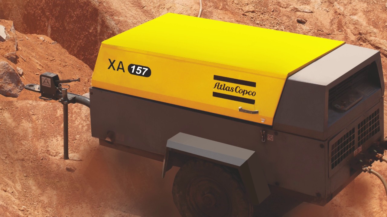Dry ice blasting with Atlas Copco portable air compressors