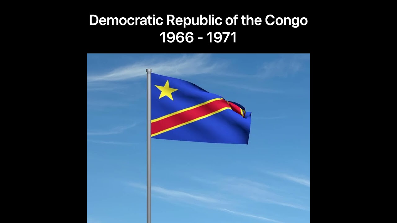 🇨🇩Democratic Republic of the Congo Flag History🇨🇩