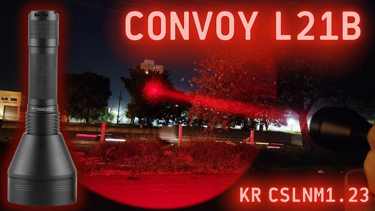 Lanterna Convoy L21B LUZ VERMELHA 620NM | KP CSLNM1.23