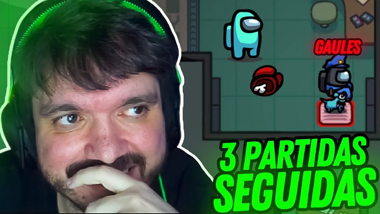 INACREDITAVEL GAULES CAIU 3 VEZES SEGUIDAS DE IMPOSTOR NO AMONG US!!!