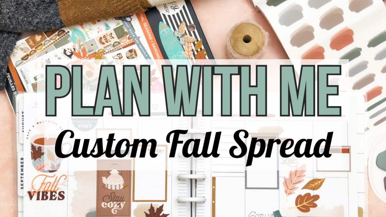 Plan With Me -Custom Fall Spread for Megan feat. Girl Boss Anna! Classic Vertical Happy Planner 2022