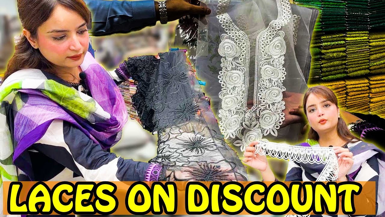 Designer Laces In 30% To 50% Flat Off | Lace Design Ideas For Dresses | Lace Guide | Lace Design
