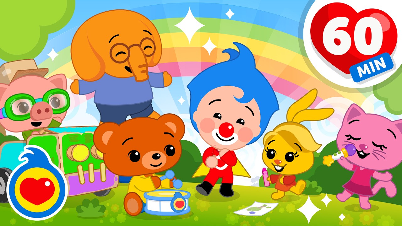 Valores y Hábitos Positivos Para Niños ✨🌱 Canciones Infantiles (60 Min) | Plim Plim