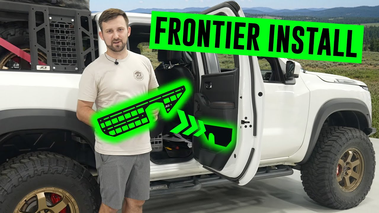 2022+ Nissan Frontier Rear Door Molle Panel by Z1 Off-Road - Install