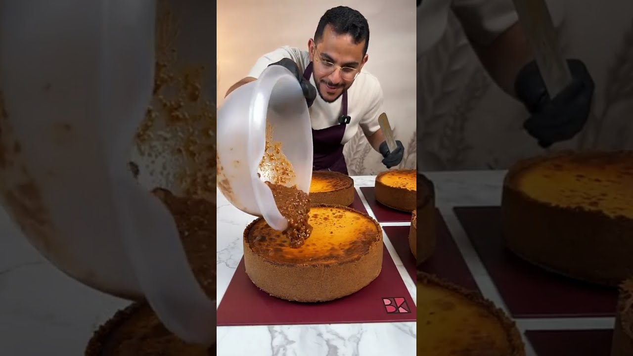 أفضل تشيز بيكان على طريقة الشيف بن قاسم 😍 شوفوا التفاصيل 👌 Caramel Pecan Cheesecake