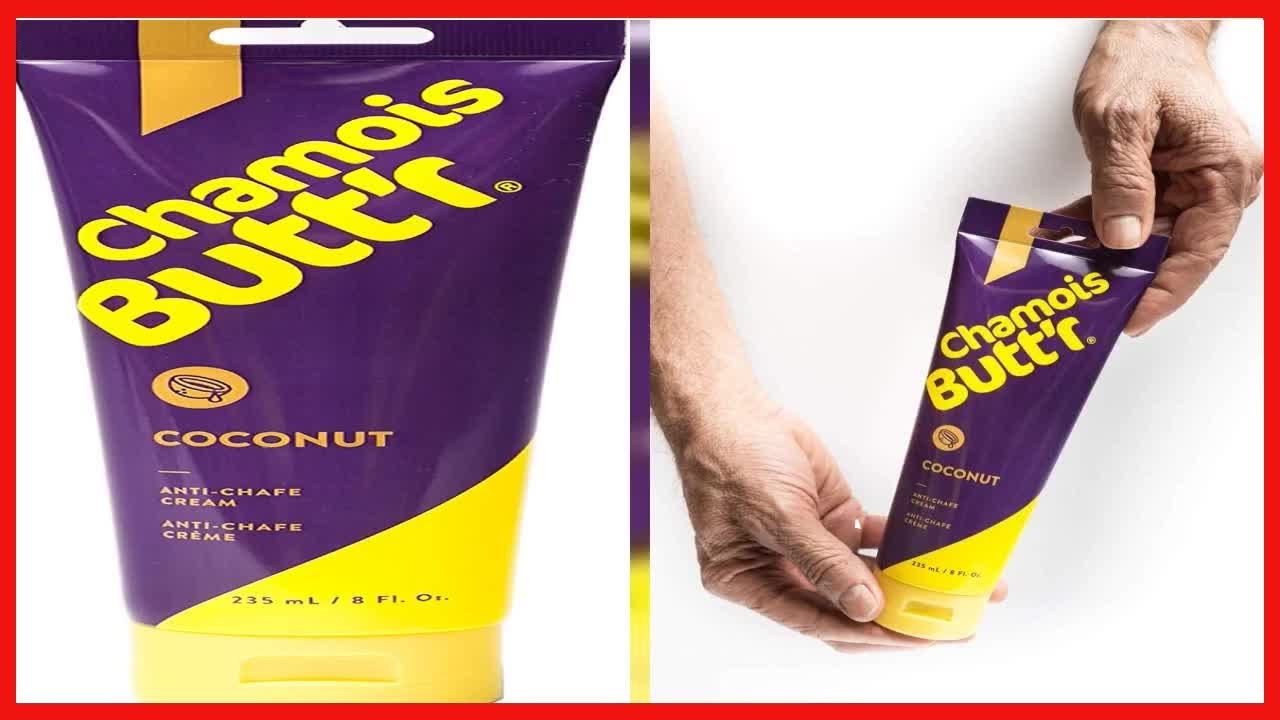 Chamois Butt'r Coconut Anti Chafe Cream, 8 Ounce Tube
