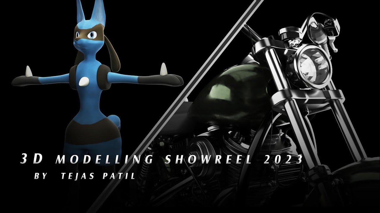 3D Modelling showreel  ( Autodesk maya ) by tejas patil