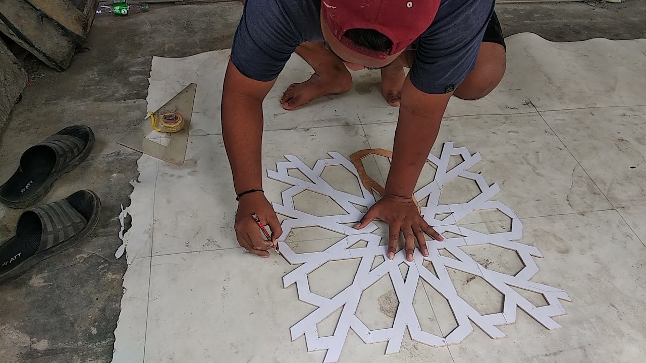 cara praktis membuat cetakan krawangan dari bahan spon hati/eva