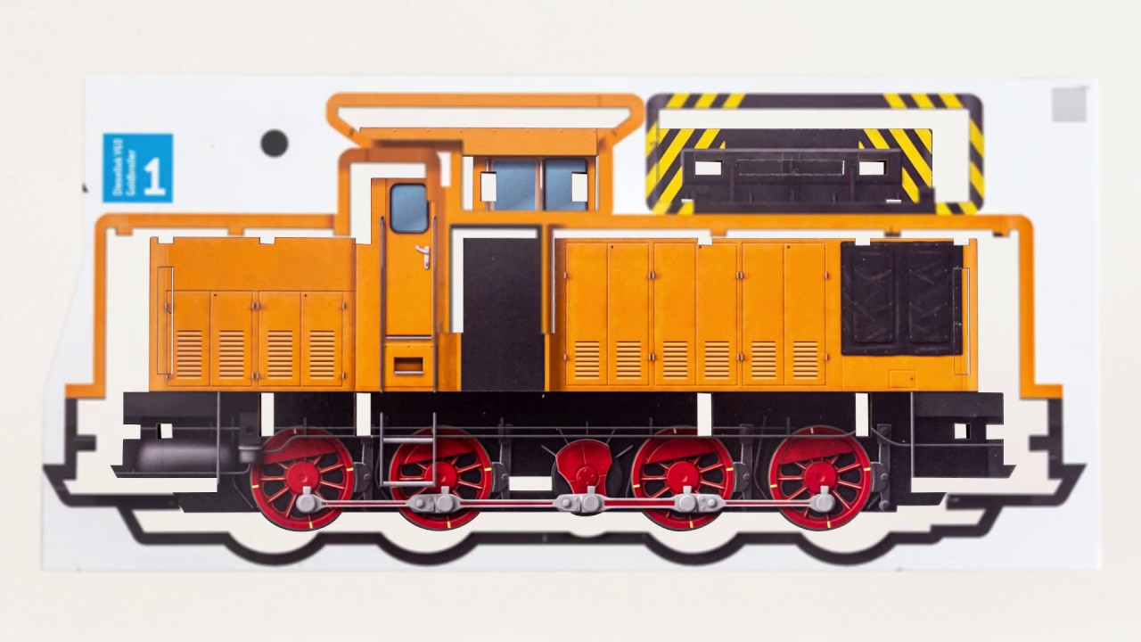 Die Stiftebox Diesellok V60 - Aufbau Schritt für  Schritt