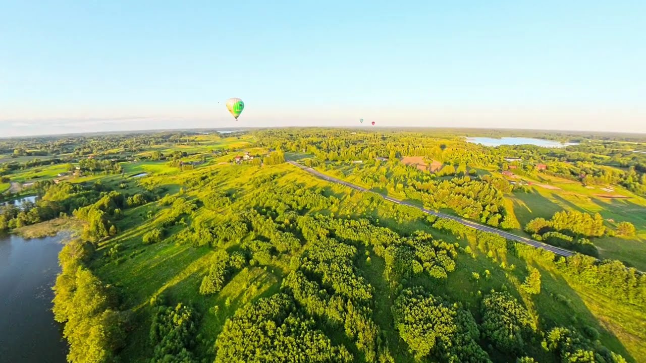 Full Hot Air Balloon Ride | Trakai, Lithuania, June 2025 | 4K POV