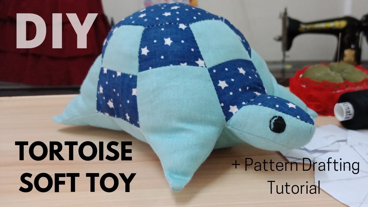Tortoise Soft Toy Step by Step Tutorial 【乌龟玩偶DIY逐步教程】Fabric Scrap Idea／碎布利用