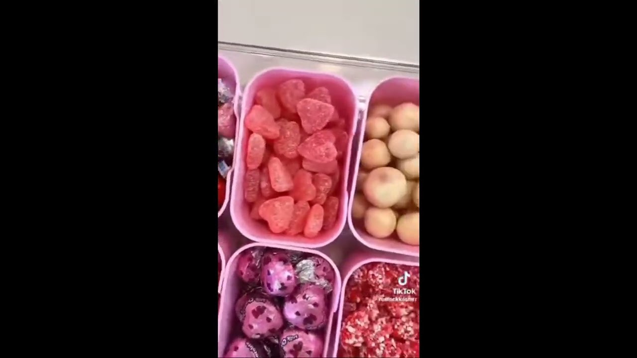 asmr satisfying Valentine's restock / this was not Tiktok I found this on YouTube videos