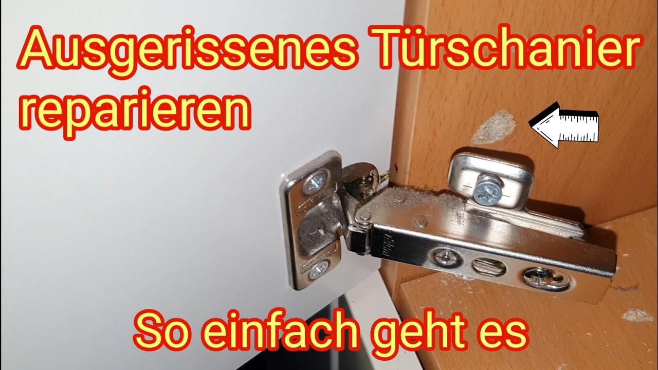 Ausgerissenes Türscharnier reparieren - So einfach geht es