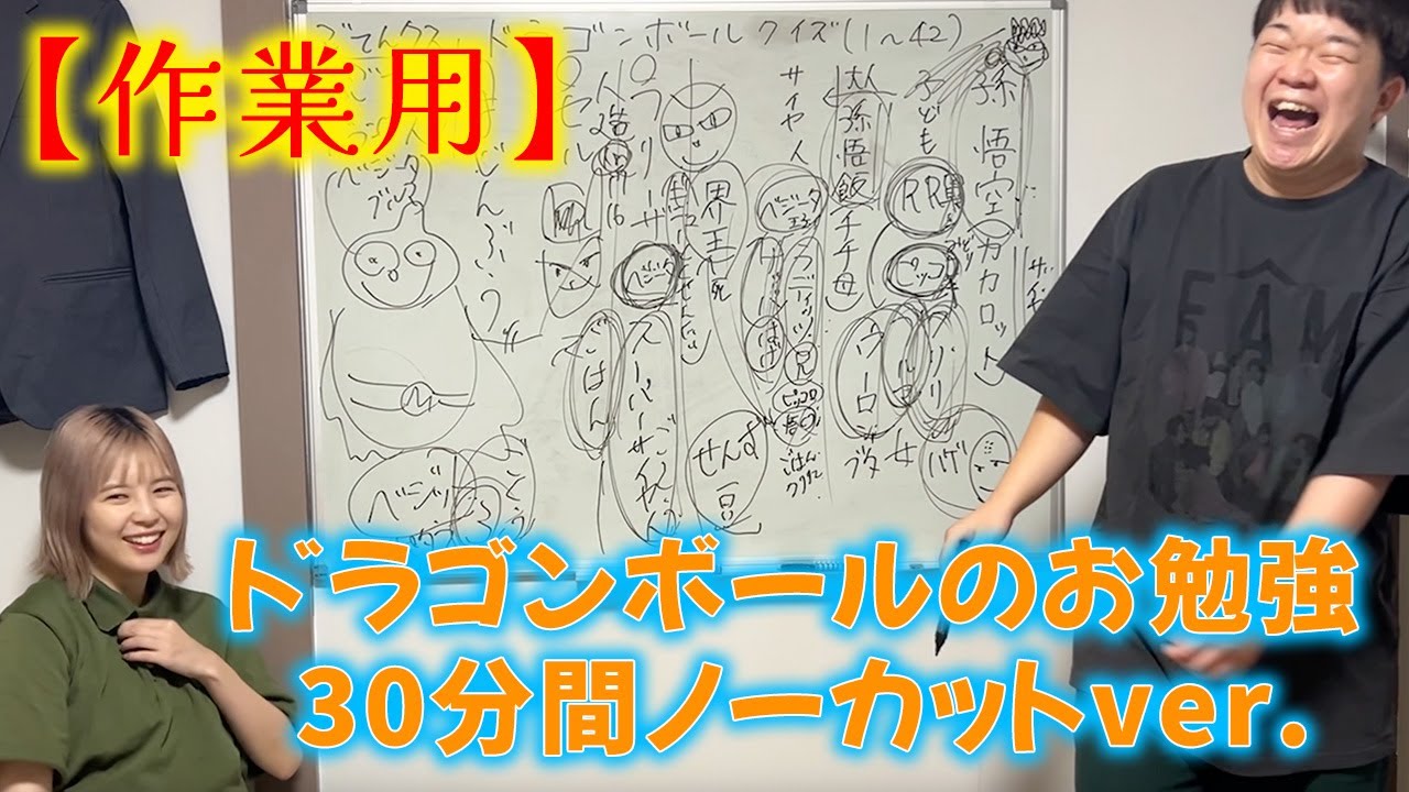【作業用】ドラゴンボールのお勉強の様子をフルで見せます