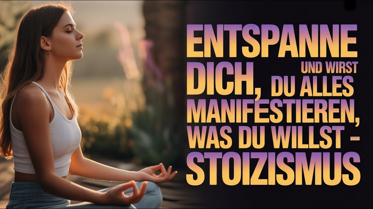 Entspanne dich, und du wirst alles manifestieren, was du willst – Stoizismus