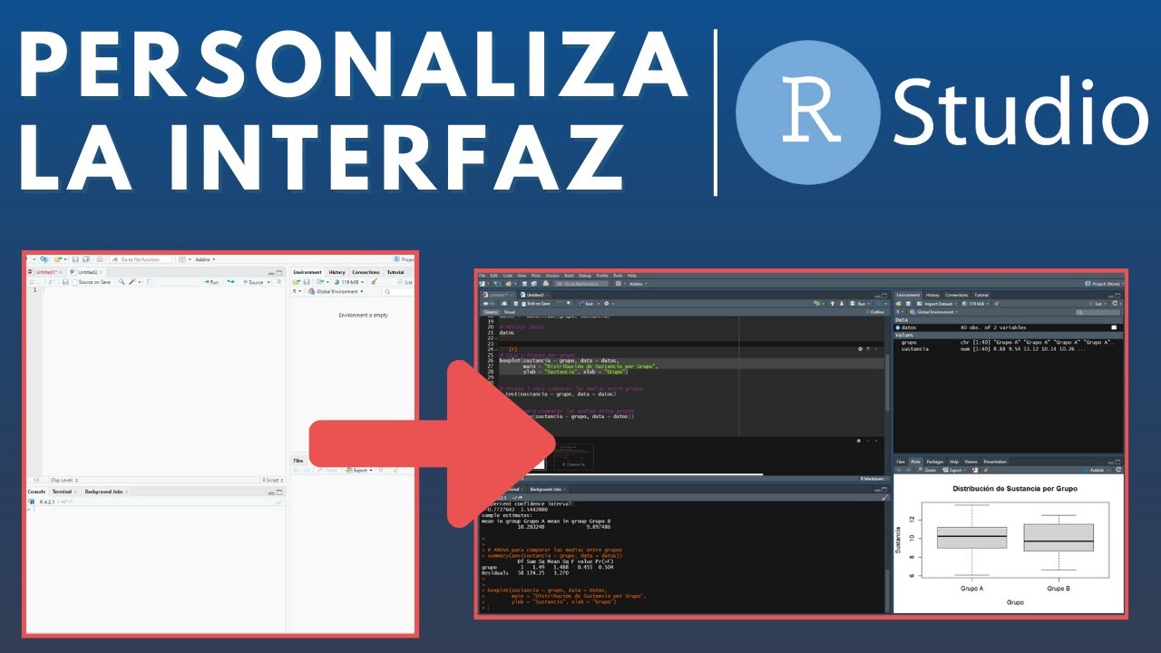 Personaliza la interfaz de R Studio en 2024 | TUTORIAL R&Aacute;PIDO en Espa&ntilde;ol | Cambiar tema y aspecto