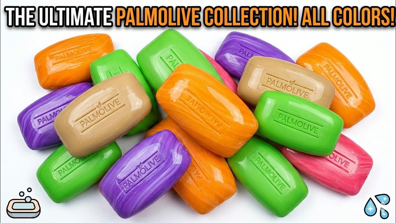 PALMOLIVE ONLY 🤩 MOST EVER! MOST DRY  SOAP CUTTING ASMR | COMPILATION SOAP SET #asmr #soap #drysoap