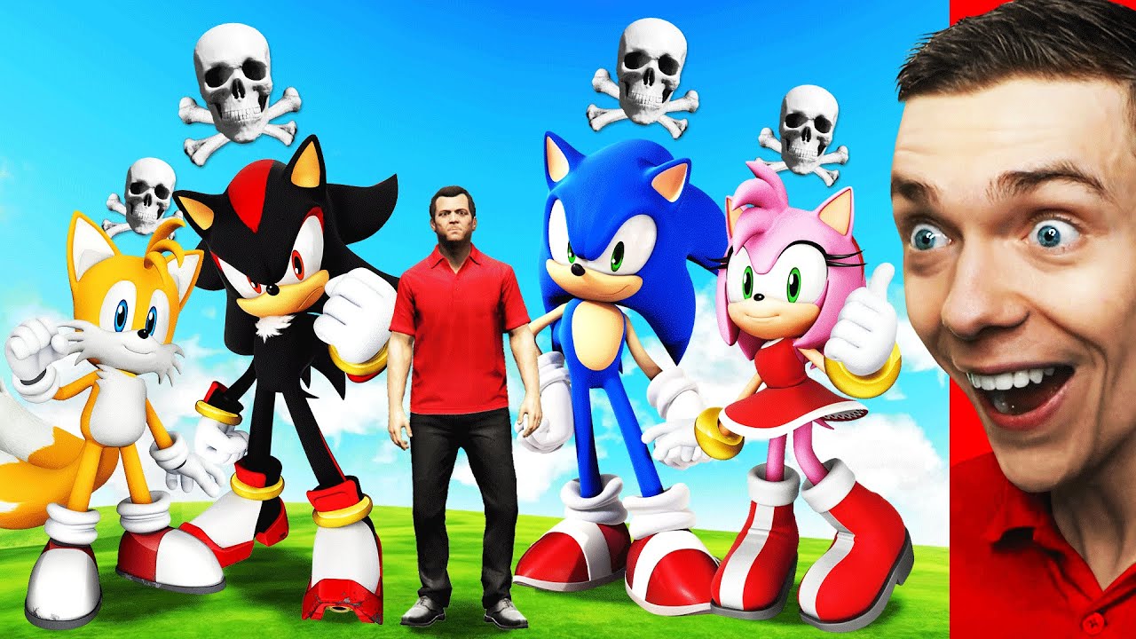 Rescuing The Lost SONIC FAMILY In GTA 5 (Awesome)