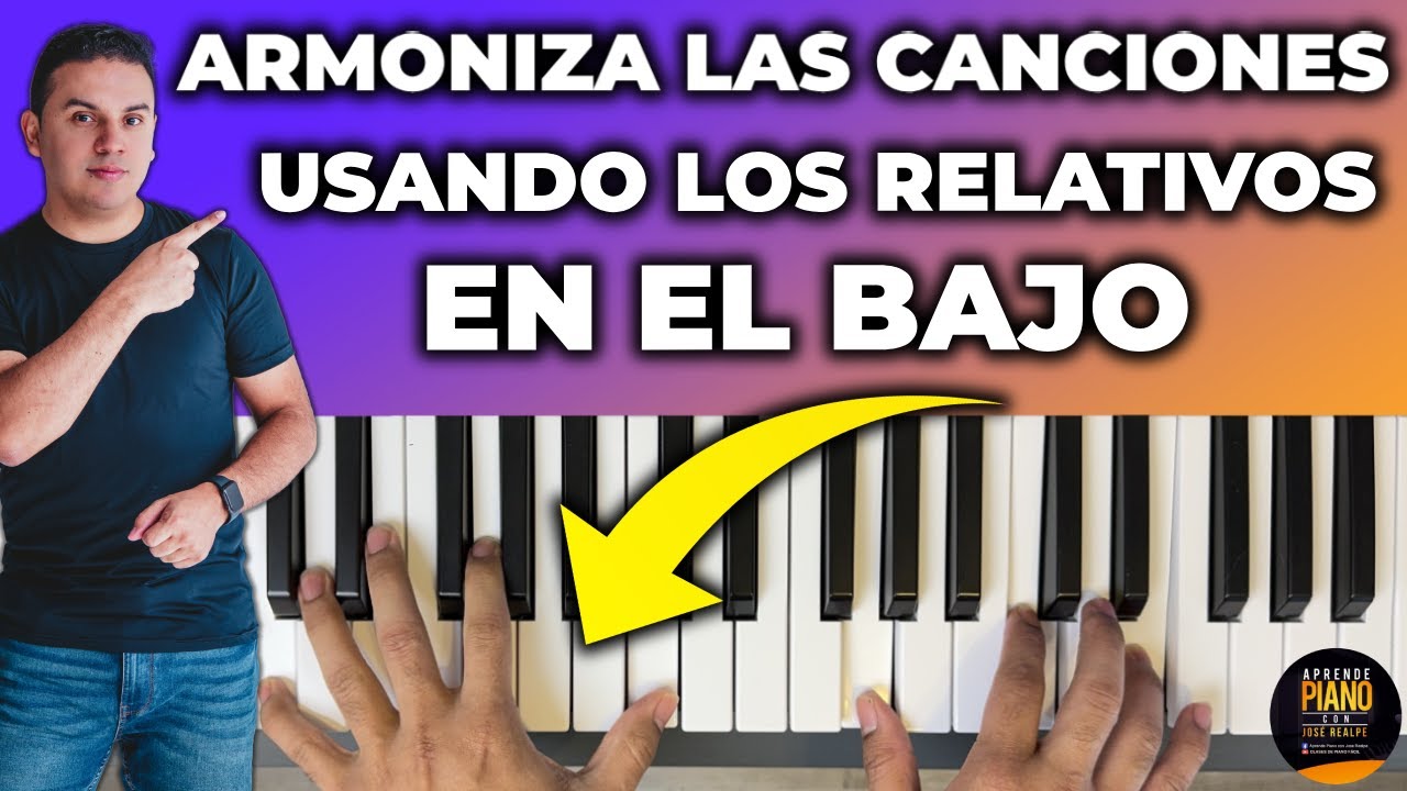 ARMONIZA LAS CANCIONES, USANDO LOS RELATIVOS EN EL BAJO!