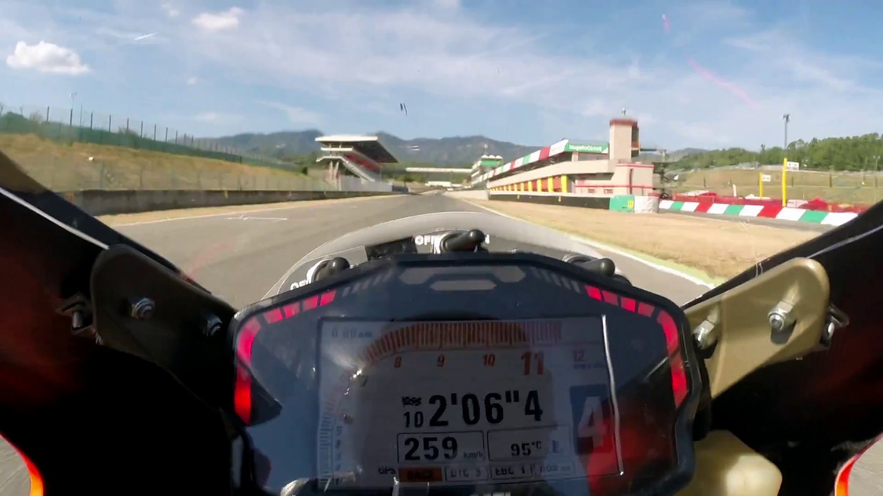 DUCATI 1199R ONBOARD CIRCUIT MUGELLO (2.06 lap)